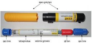 Picture of an epinephrine auto injector